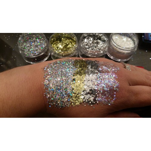 Chunky Glitter Pure Holo Silver 50g (Pure Holo Silver 50g)